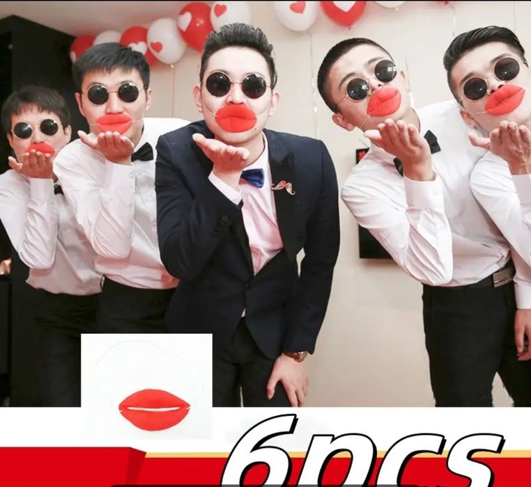 1 шт. Гигантские Красные Косички в Форме Колбасы, Реквизит для Свадебн