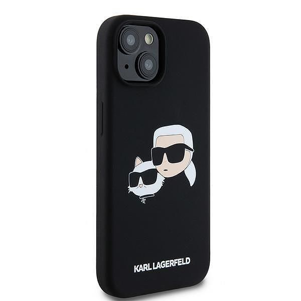 Karl lagerfeld klhmp15sskchpplk iphone 15 / 14 / 13 black hardcase sil