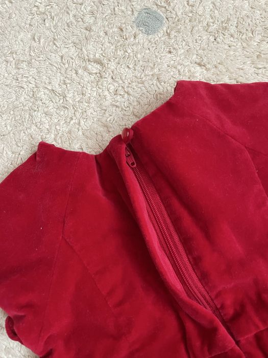 Платье бархатное для девочки jacadi