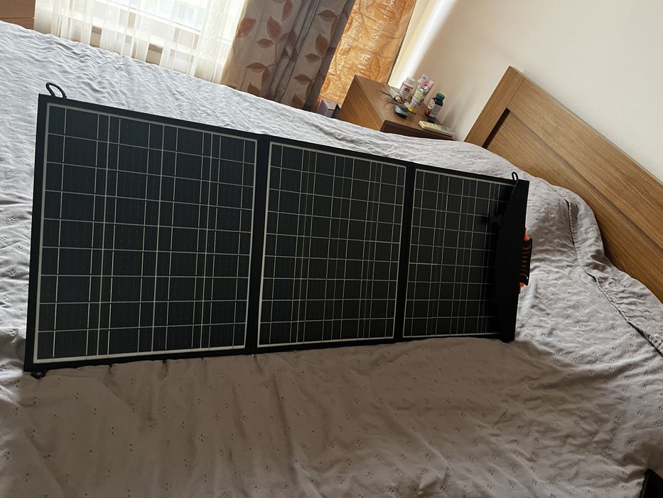 100W сгьваем преносим слънчев соларен панел за КЪМПИНГ