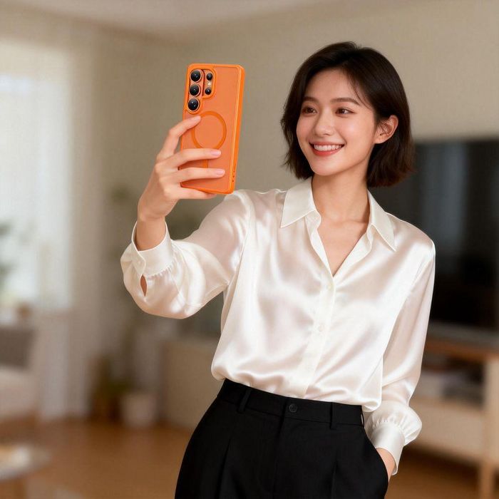 Кейс tech-protect magmat magsafe за samsung galaxy s26 – matte orange