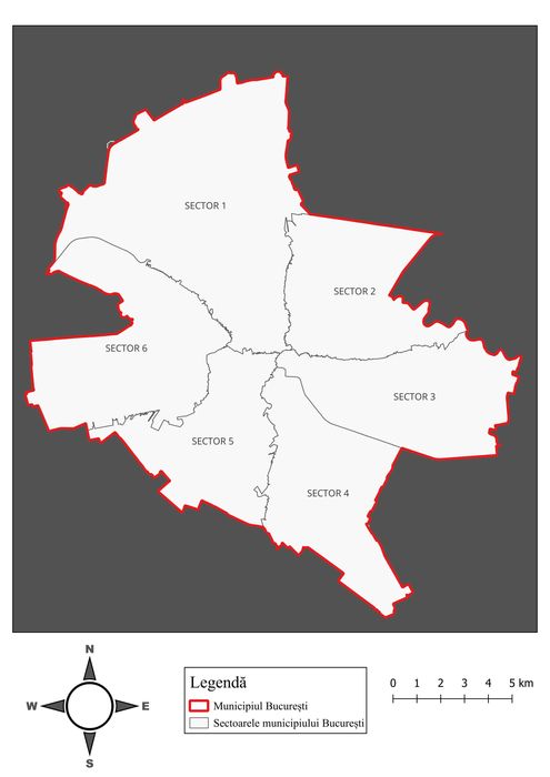 Hărți GIS realizate în QGIS sau ARCGIS