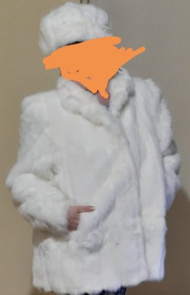 Кожено палто + шапка