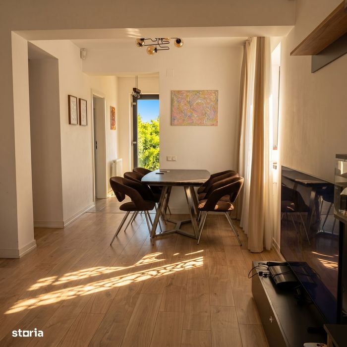 Duplex cu 4 camere, stil mediteranean. Complet mobilat/utilat
