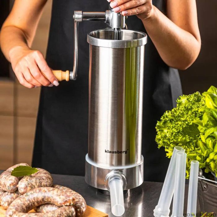 Masina manuala pentru umplut carnati, otel inoxidabil, capacitate 3