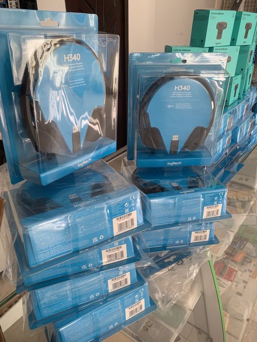 Акция оптовая! Безплатно дос.!Logitech H340! Наушники логитеч H340!