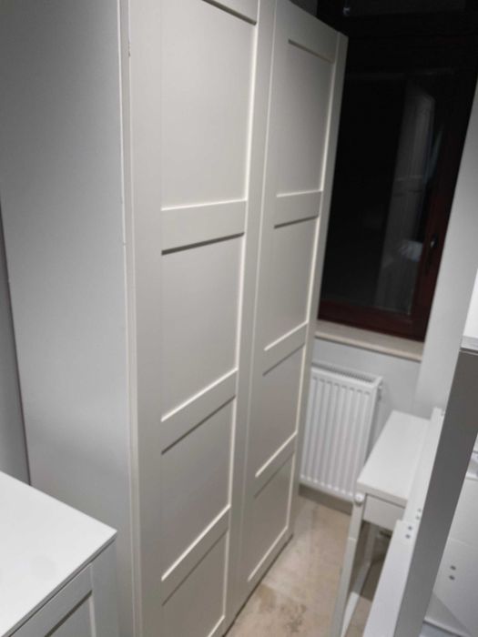 Dulap IKEA Pax / Bergsbo, culoare alb