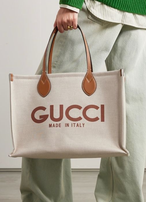 GUCCI -Canvas Tote с лого