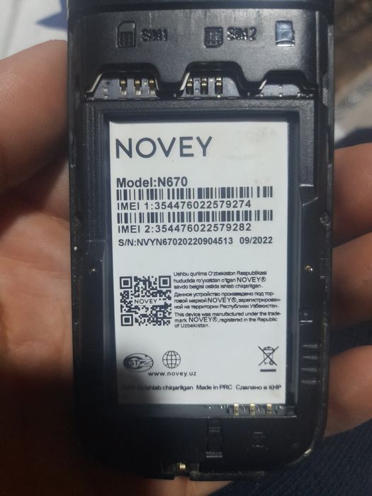 Novey 670 telfon sotiladi