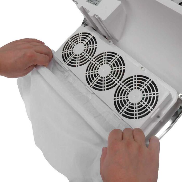 120W мощен, професионален прахоуловител за нокти, маникюр и педикюр.