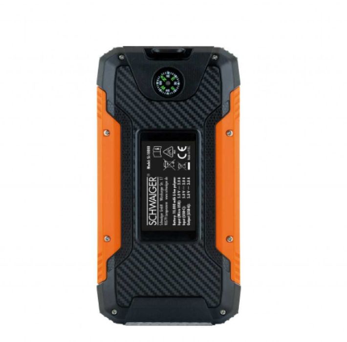 Соларна преносима батерия за телефон Schwaiger, с фенерче
