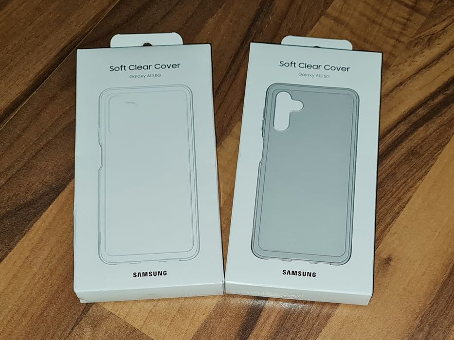 Husa silicon originala Samsung Soft Clear Cover Galaxy A13 5G si A04s