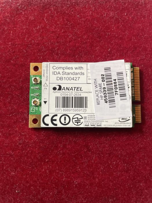 Modul Wi-Fi Anatel DB100427 piesa de schimb HP 459339-002