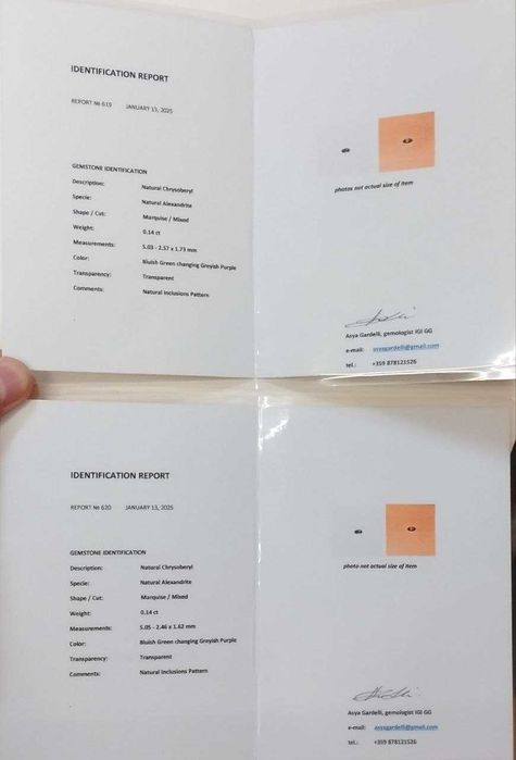 Ексклузивен комплект бижута с естествен нетретиран Александрит – истинска колекционерска рядкост!