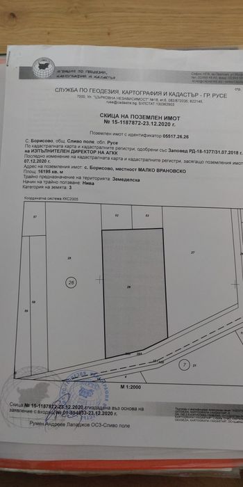 Продавам земеделска земя 37 декара