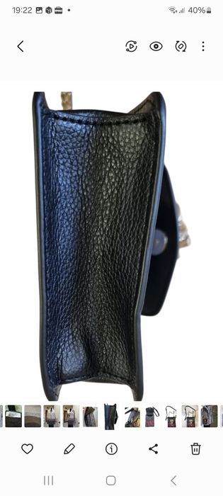 Geanta crossbody DKNY piele model graffiti