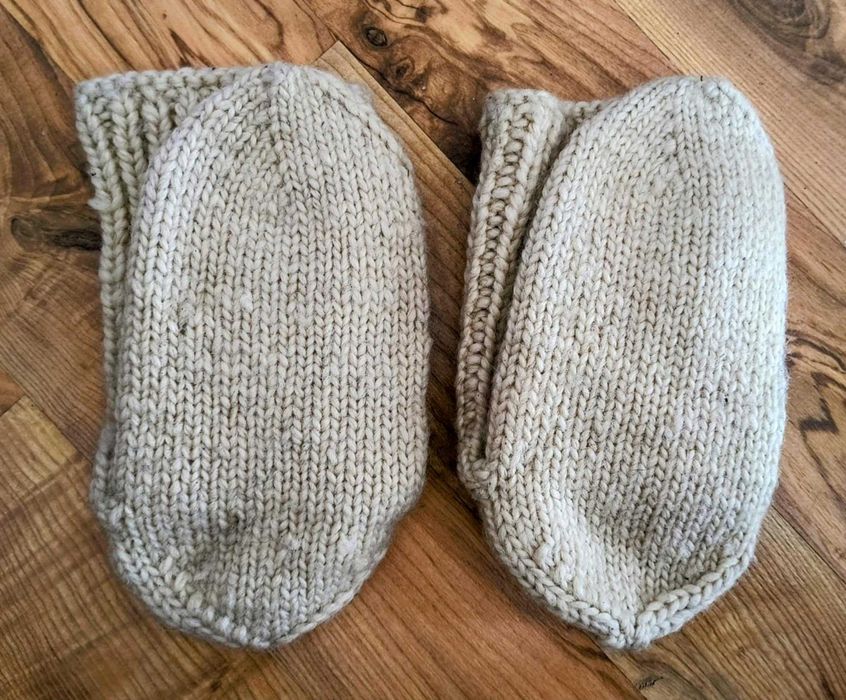 Ръчно плетени вълнени терлици