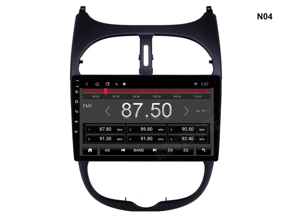 Sistem multimedia cu display de 9 inchi pentru Peugeot 206 2000-2008