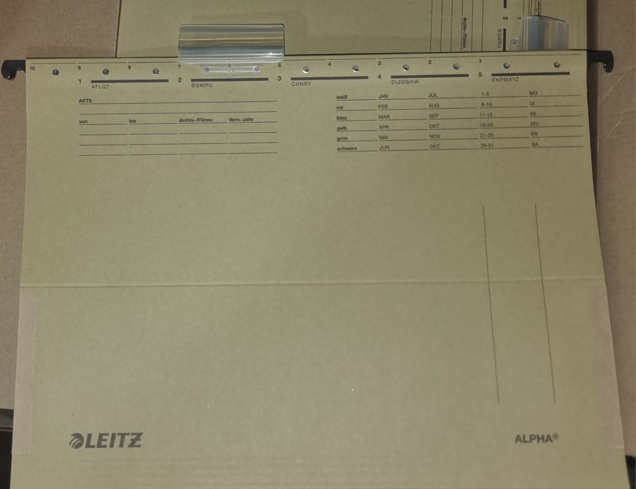 Dosar suspendabil Leitz Alpha,cu burduf,natur