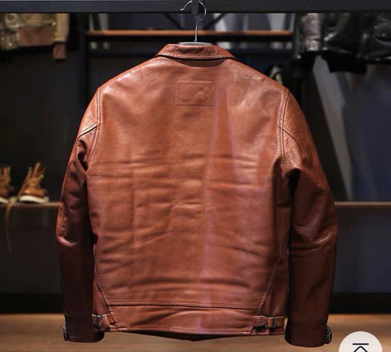 Кожный куртка стильный