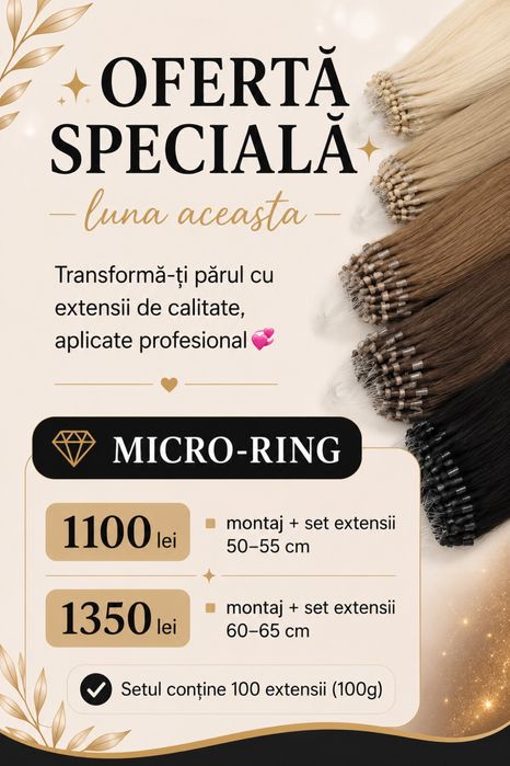 Extensii de par/montaj/intretinere