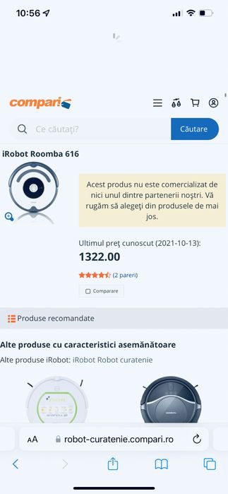 Irobot roomba 616