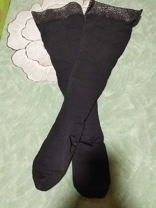 Ciorapi compresivi cu varf inchis, negrii, Clasa: CCL2. Sigaris. Swiss