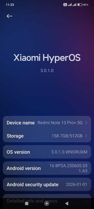 Redmi note 13 pro+ 5G (12/512) Black rangi