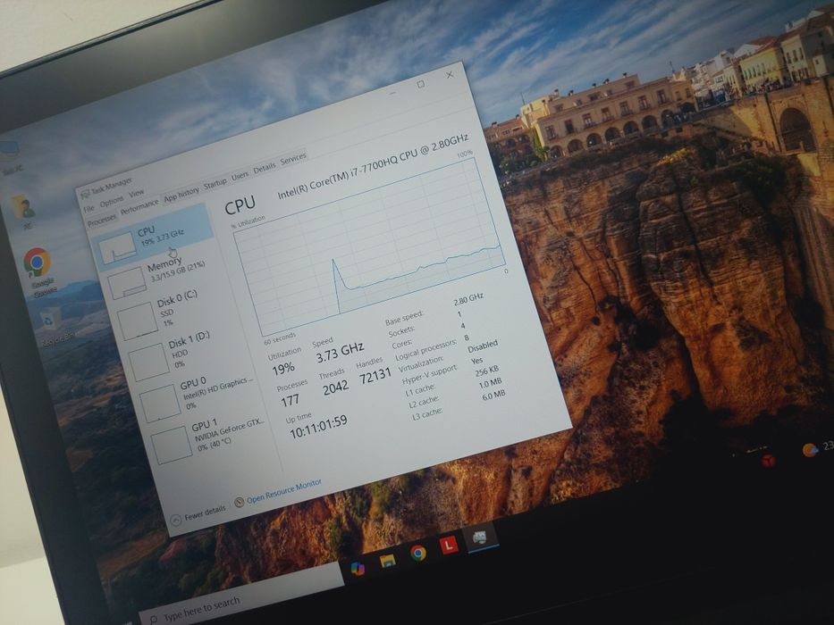 Laptop Gaming Lenovo 1060 6GB, i7, 16 GB