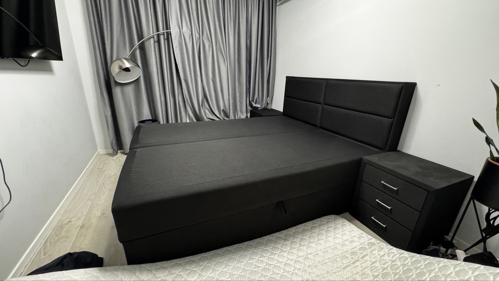 Луксозна спалня 160/200 + 2 бр нощни шкафчета | Като нова