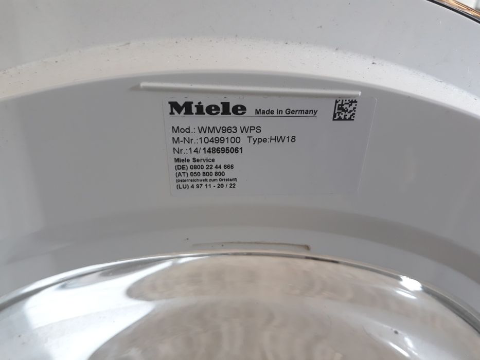 Masina de spalat si uscator Miele Defecte