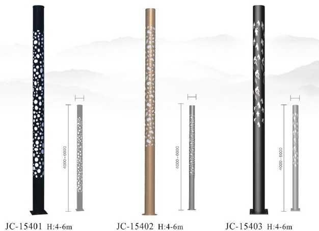 Торшеры, столбы, фонари, светильники с узорами Round 10