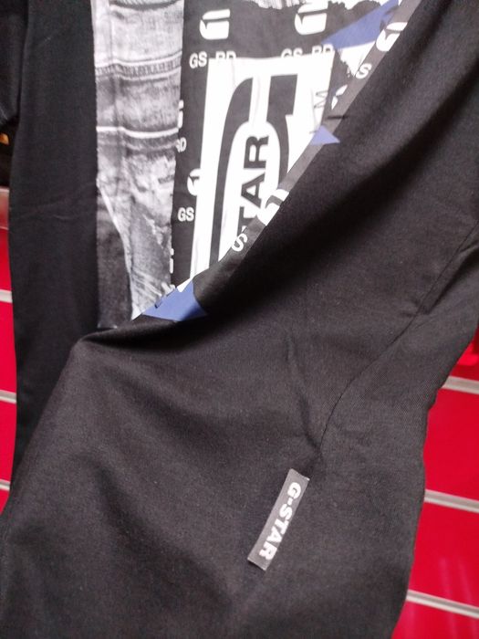 Оригинална нова тениска G-Star Raw Denim M мъжка джи стар черна