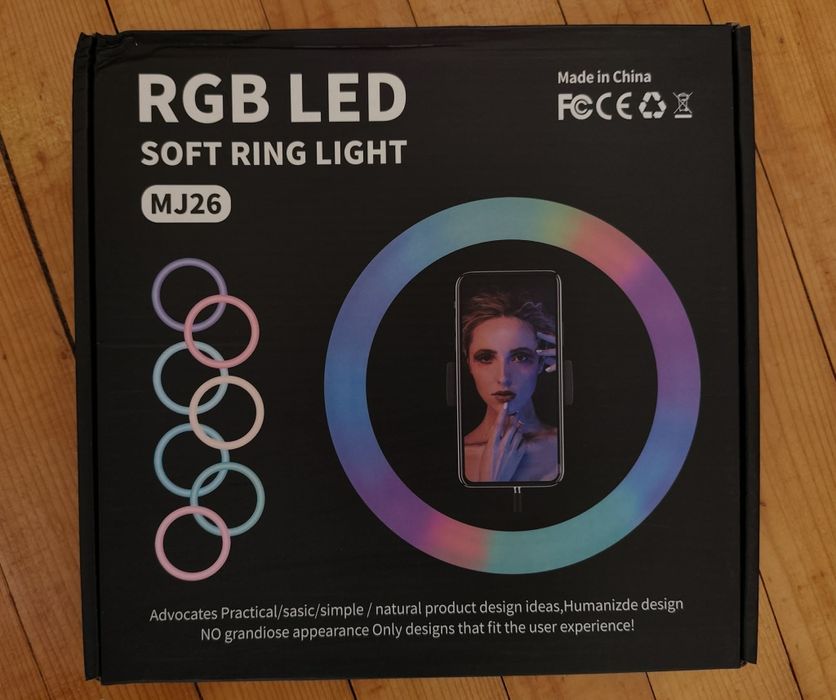 RGB led soft ring light (ринг лампа)
