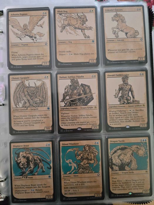 MTG all Forgotten Realms and Baldur's Gate cards with this art style