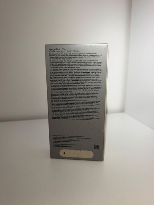 Google pixel 11 pro, 256gb, obsidian, SIGILAT