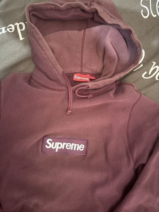 Supreme Box Logo Hoodie Burgundy FW11 Large цената е по договаряне !!!