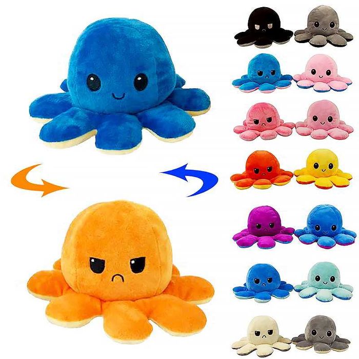 Игрушка осьминог перевертыш , на подарок