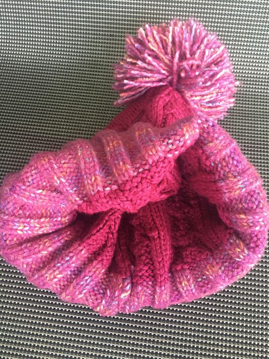 Fes/caciula iarna unisex, brand 'Columbia', roz inchis