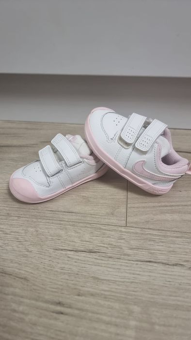 Adidași fetițe alb cu roz