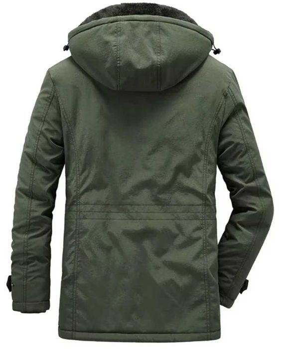 Новая мужская зимняя куртка с капюшоном 3 цвета размер 48-58 до 120 кг