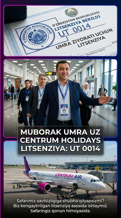 Centrum Holidays Umra Safariga Bilet Bektemir Muborak Umra Tur Paket