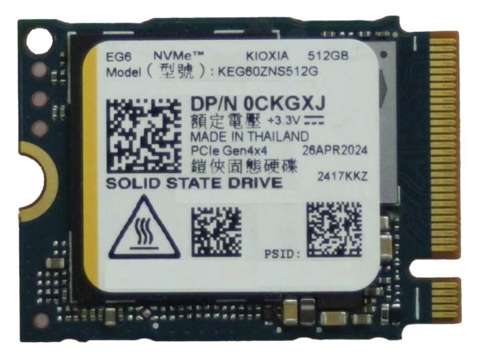 Хард диск NVME SSD Kioxia EG6 512GB PCIe 4.0 M.2 2230, 4100MB/s