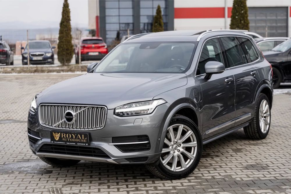 Volvo XC 90 T8 plug in hybrid, 7 locuri, Suspensie perne aer, Km certificati