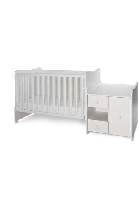 Mini Max Бебешко легло-люлка бяло трансформиращо се Lorelli