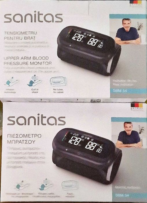 Tensiometru de braț detectare aritmie Sanitas SBM 54 tensiune puls NOU
