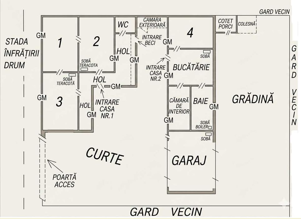 Casă de vânzare – Vișeu de Sus (Zonă Rezidențială), partial mobilată