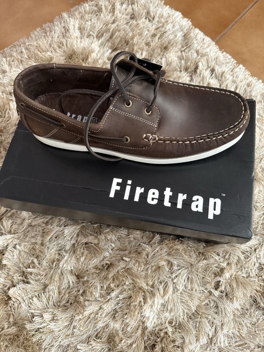 Mocasini Firetrap, Piele Naturala, Noi, Marimea 43