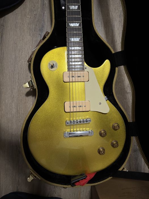 Chitara electrica Epiphone Les Paul Goldtop cu P90 Gibson
