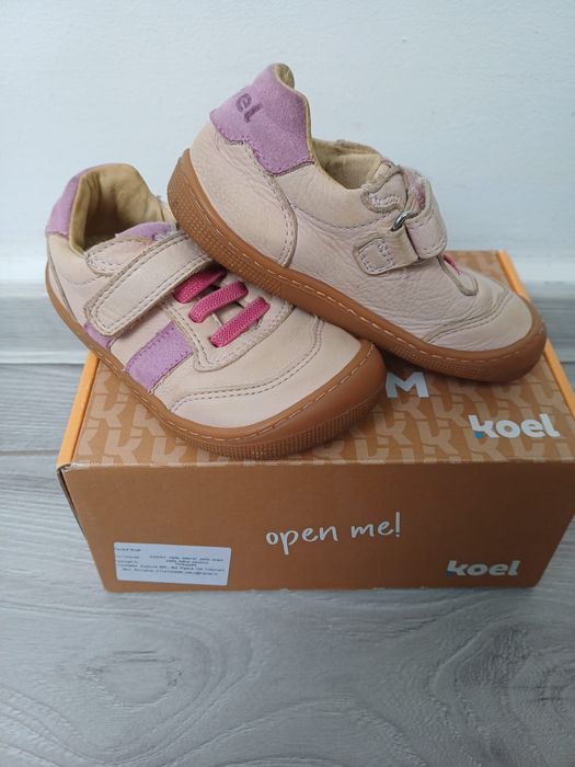 Papuci KOEL Barefoot din piele, mărime 24